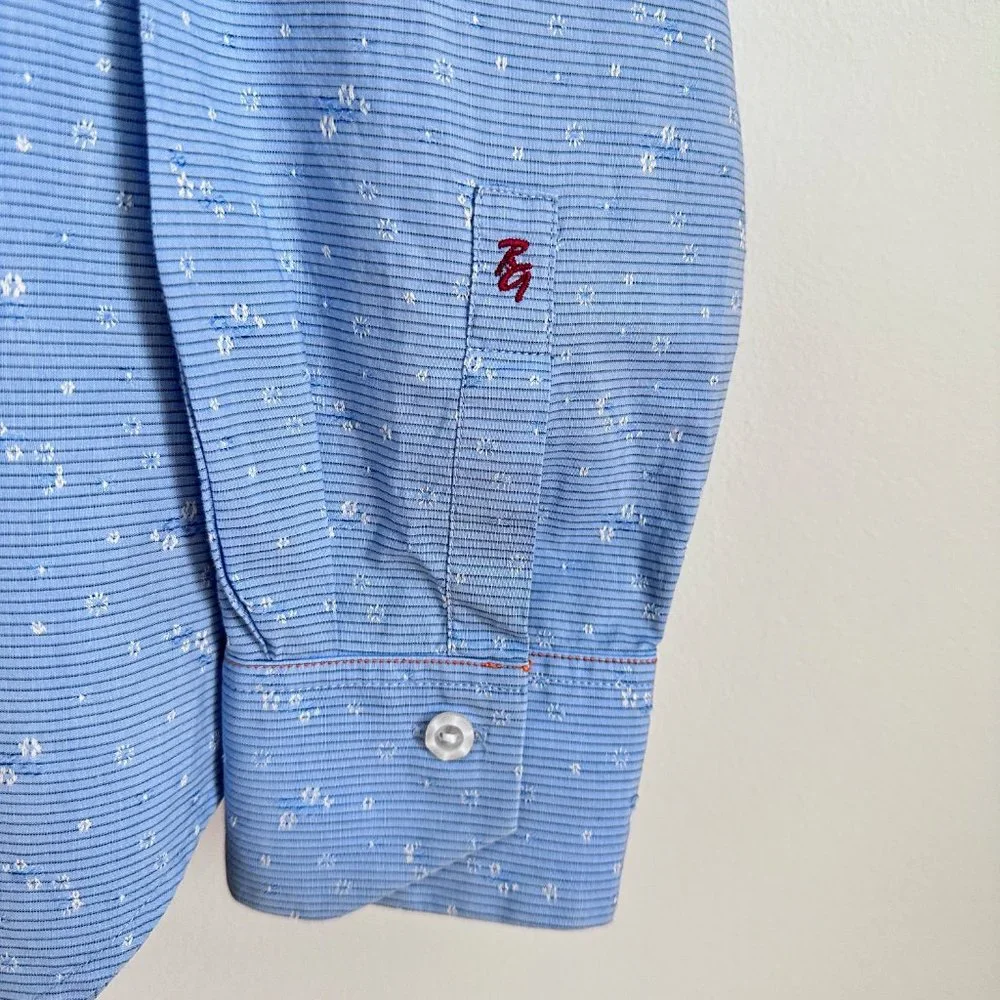 ROBERT GRAHAM made in India Blue 100% cotton Mens Shirt - Medium - Picture 4 of 11